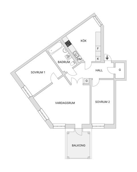 Bostadsrätt, Ringvägen 39B, Södermalm - Zinkensdamm, Stockholm
