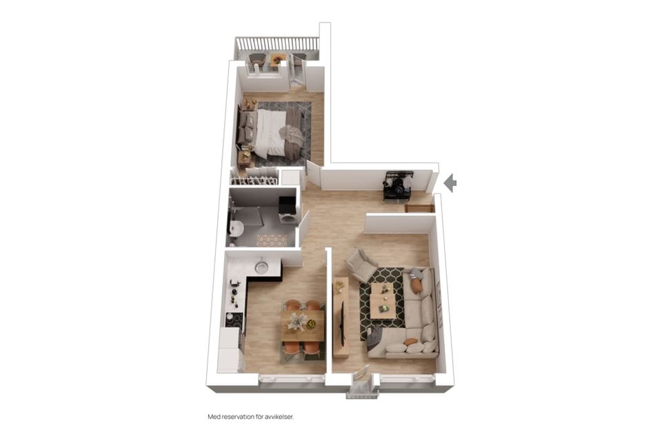 Bostadsrätt, Oskarstorget 16 B, Centralt öster, Örebro