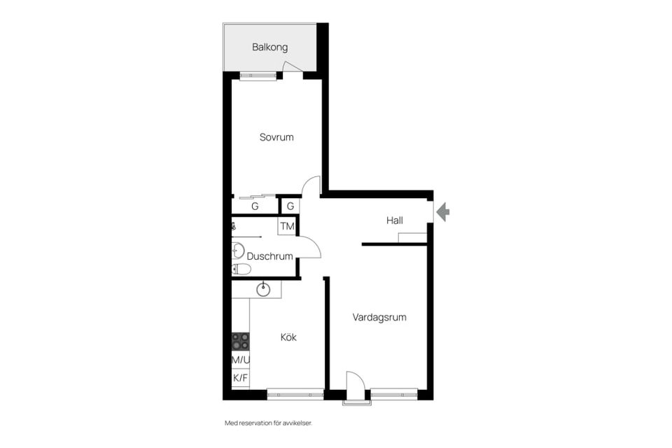 Bostadsrätt, Oskarstorget 16 B, Centralt öster, Örebro