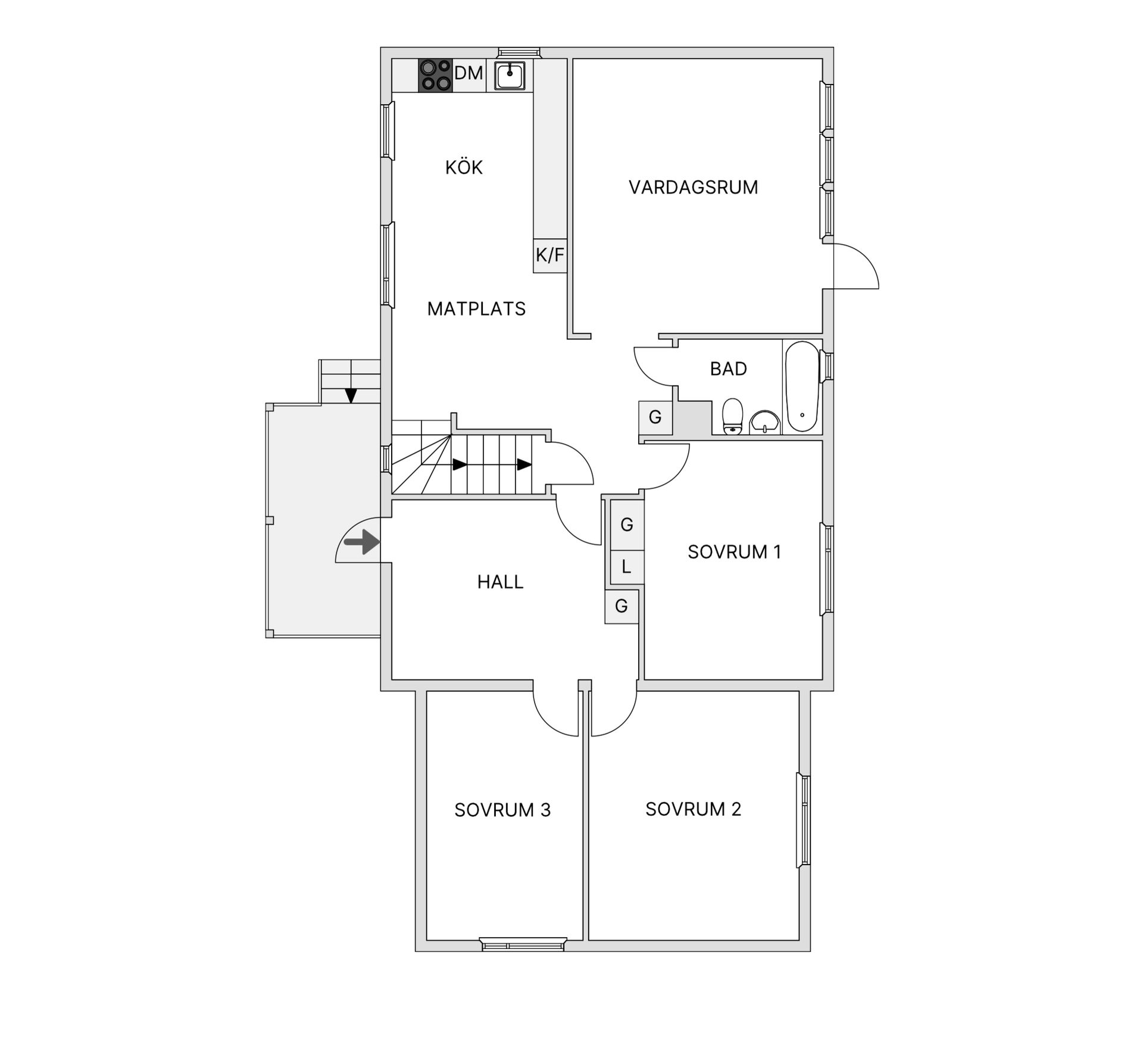 Villa, Havregatan 6, Medlefors, Skellefteå