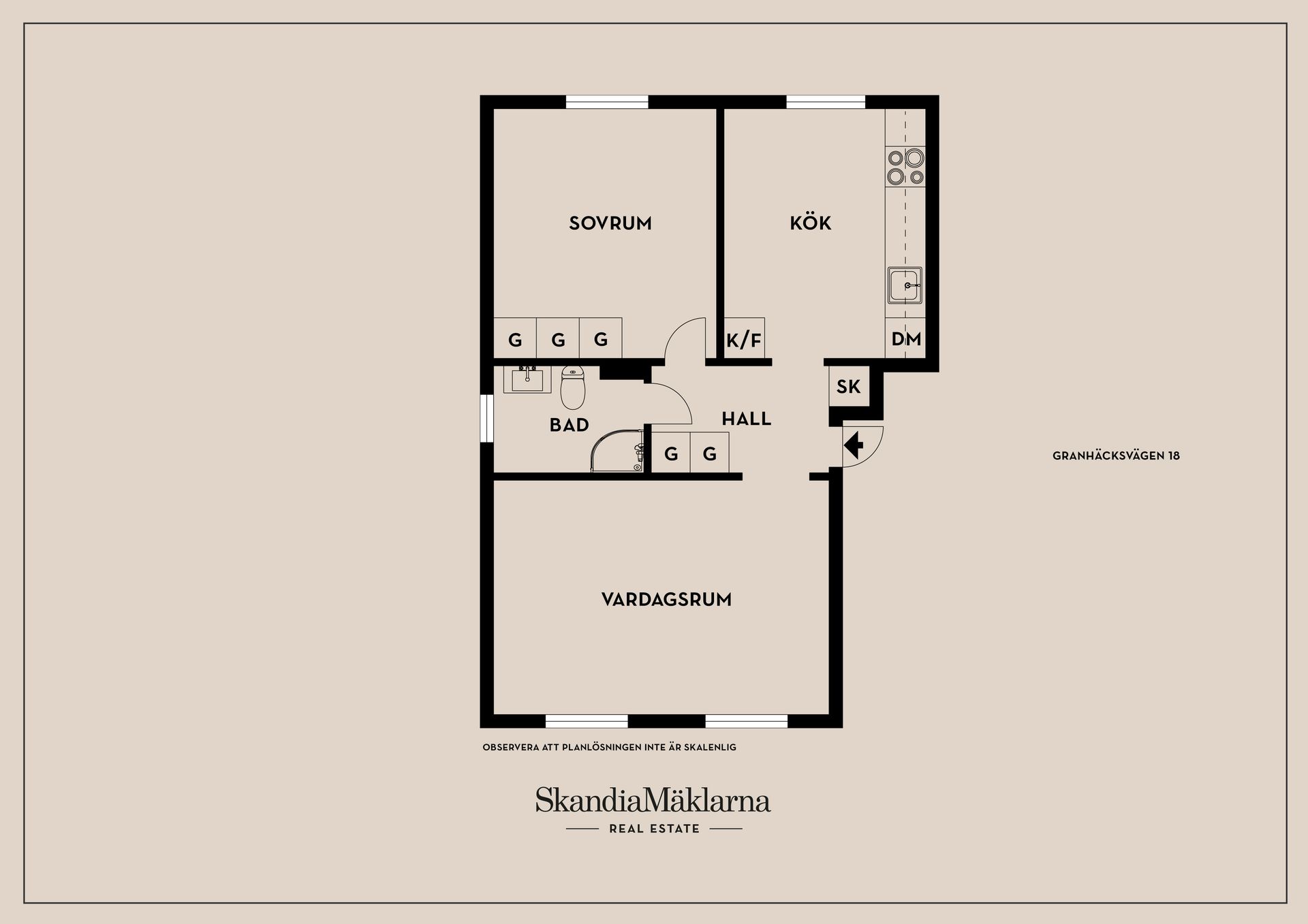 Bostadsrätt, Granhäcksvägen 18, Surte, Ale