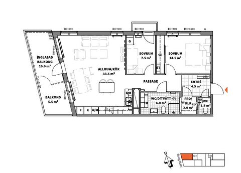 Bostadsrätt, Brogatan 3A, Centralt, Vänersborg