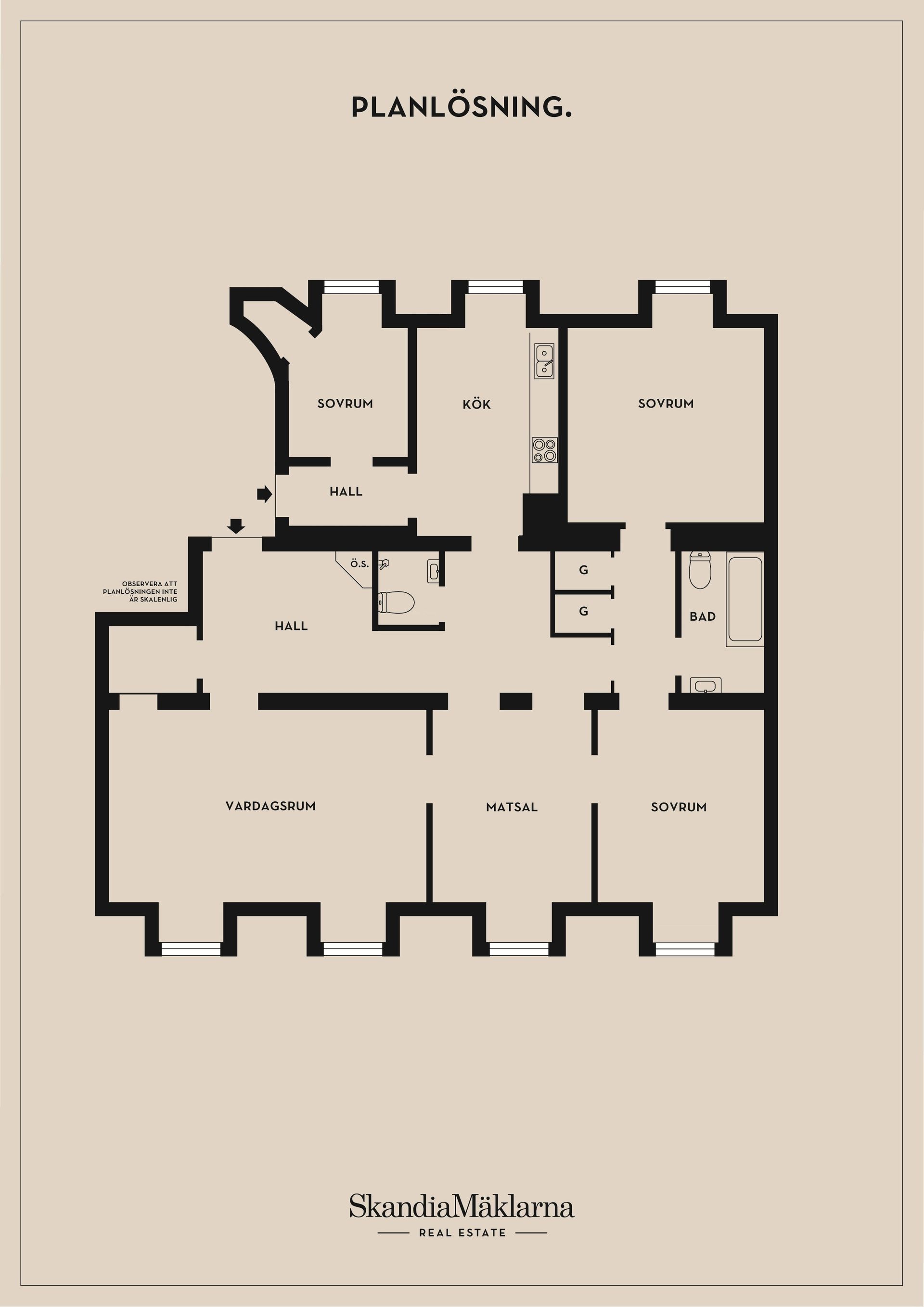 Bostadsrätt, Wallingatan 26B, 4tr, Vasastan, Stockholm