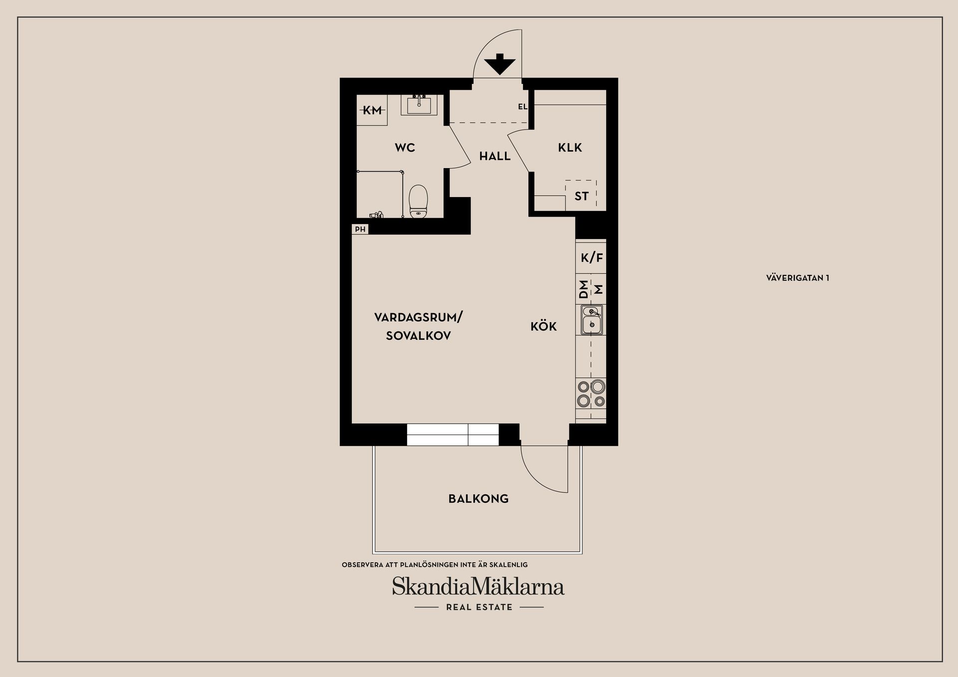 Bostadsrätt, Väverigatan 1, Ebbepark, centralt, Linköping