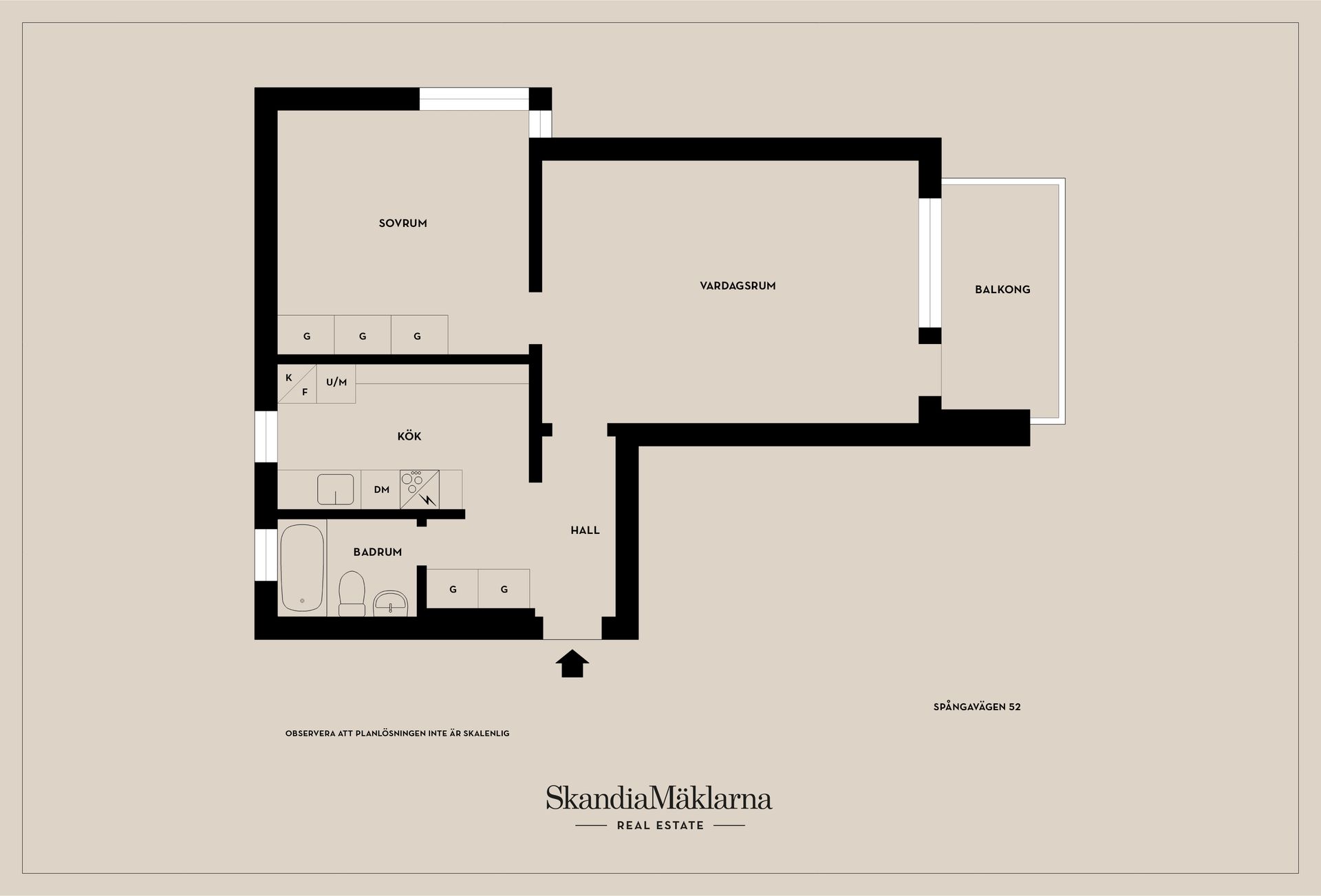 Bostadsrätt, Spångavägen 52, Brommaplan, Stockholm
