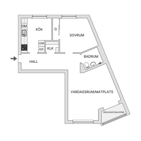 Bostadsrätt, Björkhemsgatan 73, Sjöbo, Borås