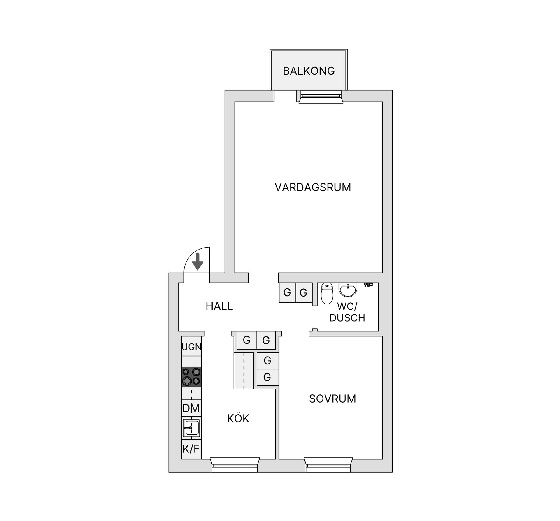 Bostadsrätt, Litsvägen 33B, Karlslund, Östersund