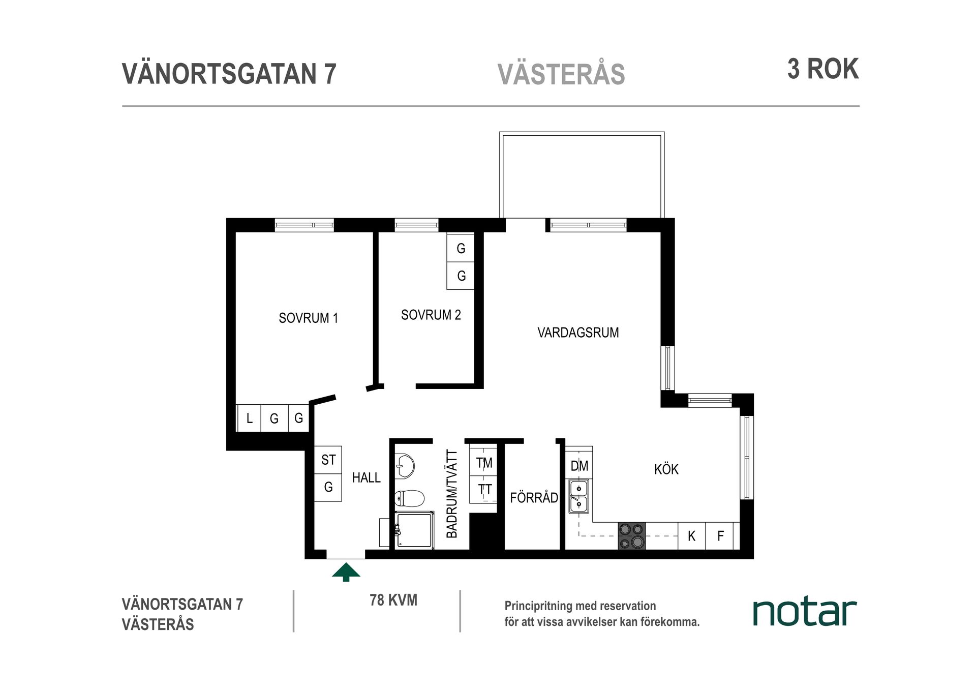 Bostadsrätt, Vänortsgatan 7, Lillhamra, Västerås