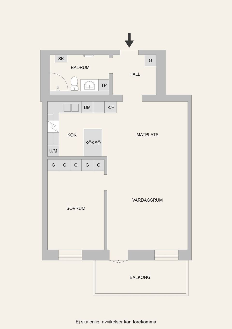 Bostadsrätt, Grevgatan 20F, Nynäshamn