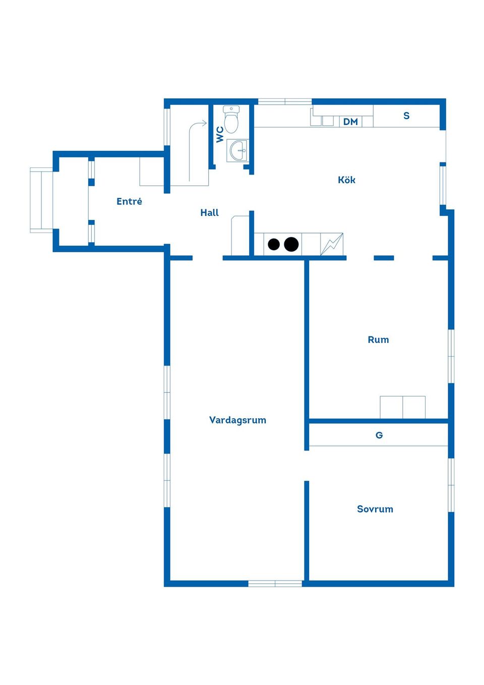 Villa, Kapellsvägen 1, Karlsborg