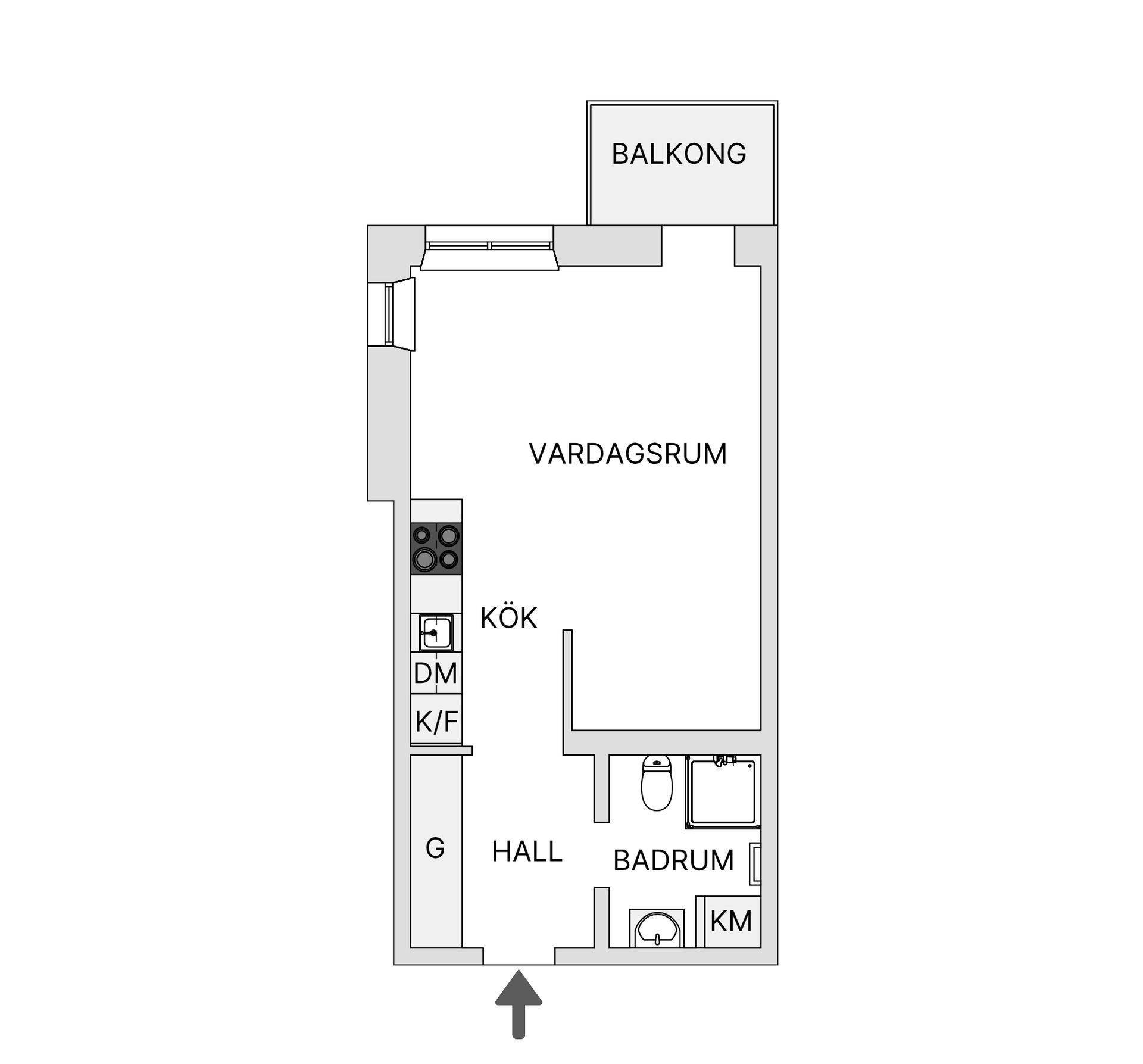 Bostadsrätt, Linjeettgatan 5A, Sorgenfri, Malmö