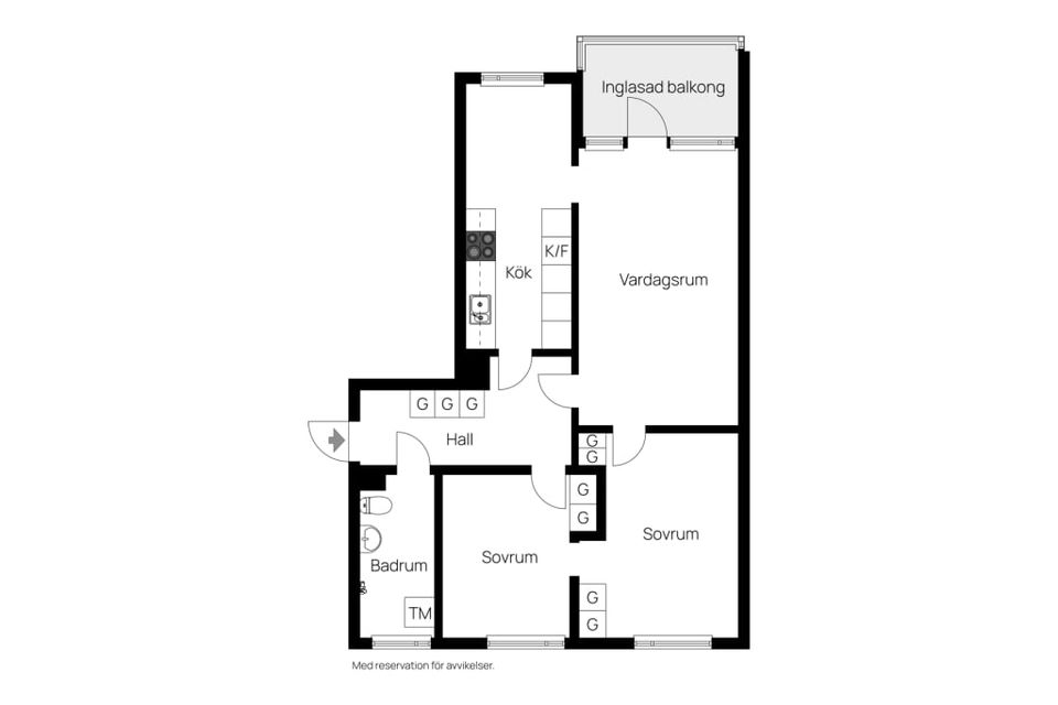 Bostadsrätt, Österängsgatan 26, Centralt / Öster, Halmstad