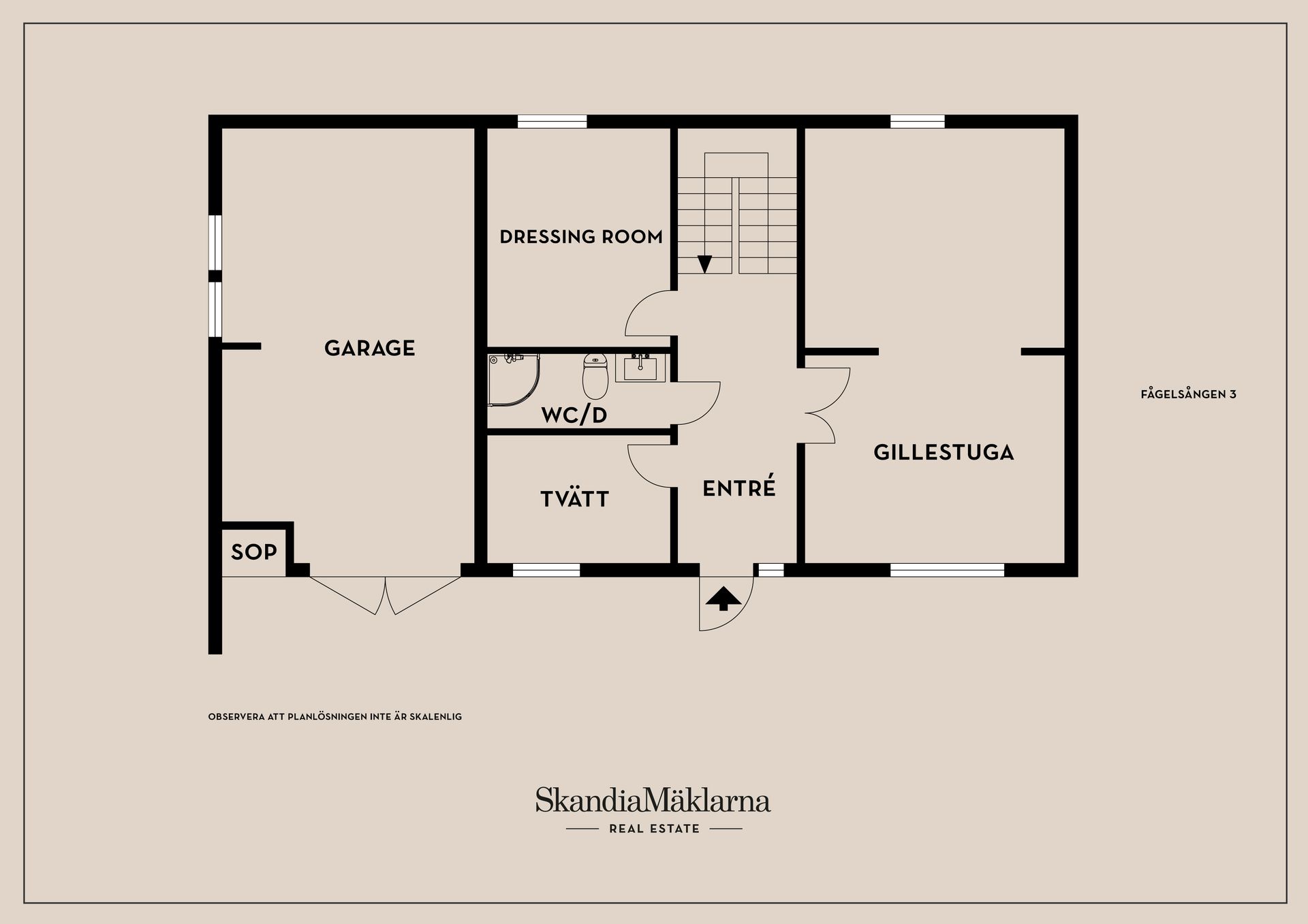 Villa, Fågelsången 3, Borås