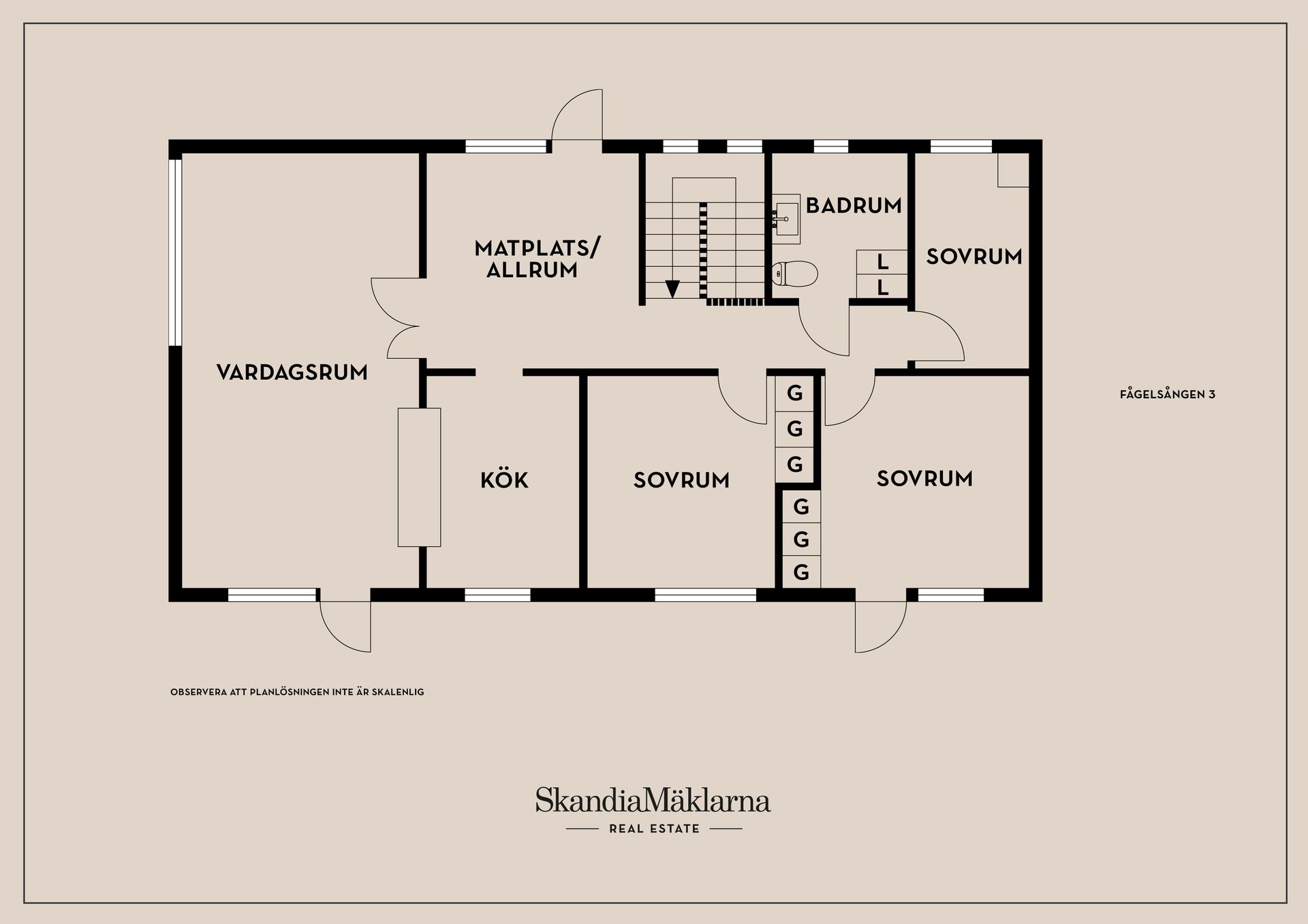 Villa, Fågelsången 3, Borås