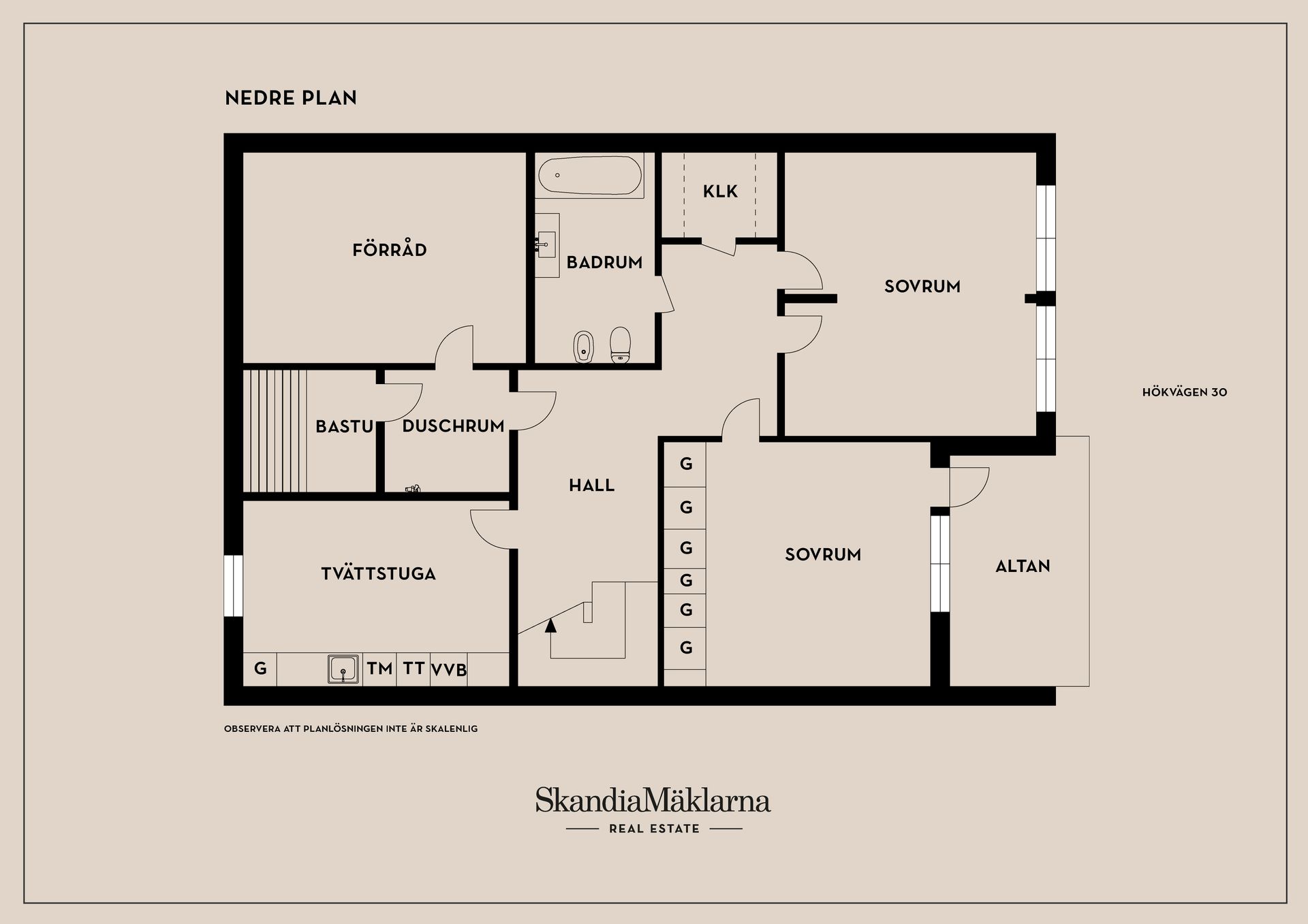 Radhus, Hökvägen 30, Kassmyra, Botkyrka
