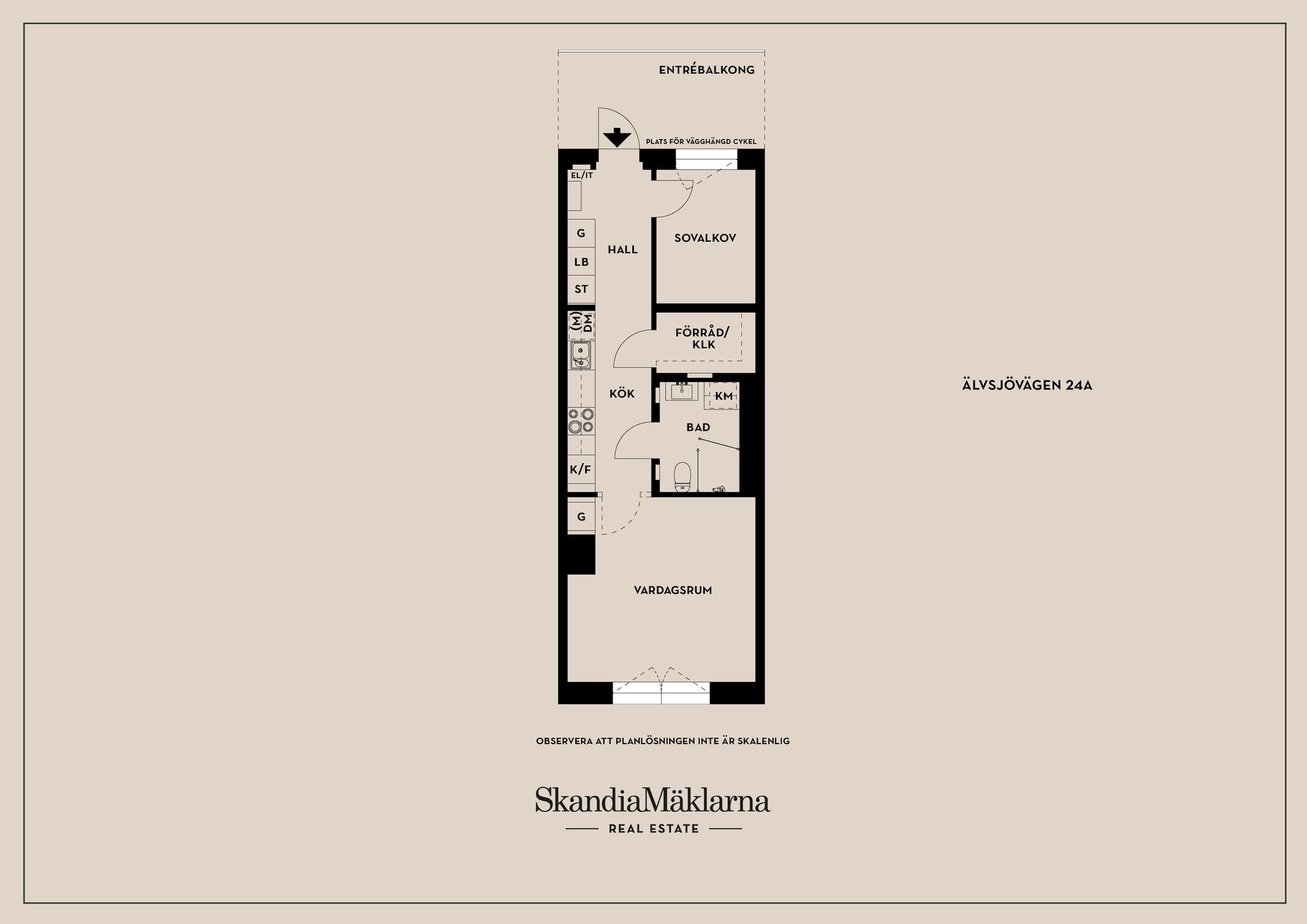 Bostadsrätt, Älvsjövägen 24A, Älvsjö, Stockholm