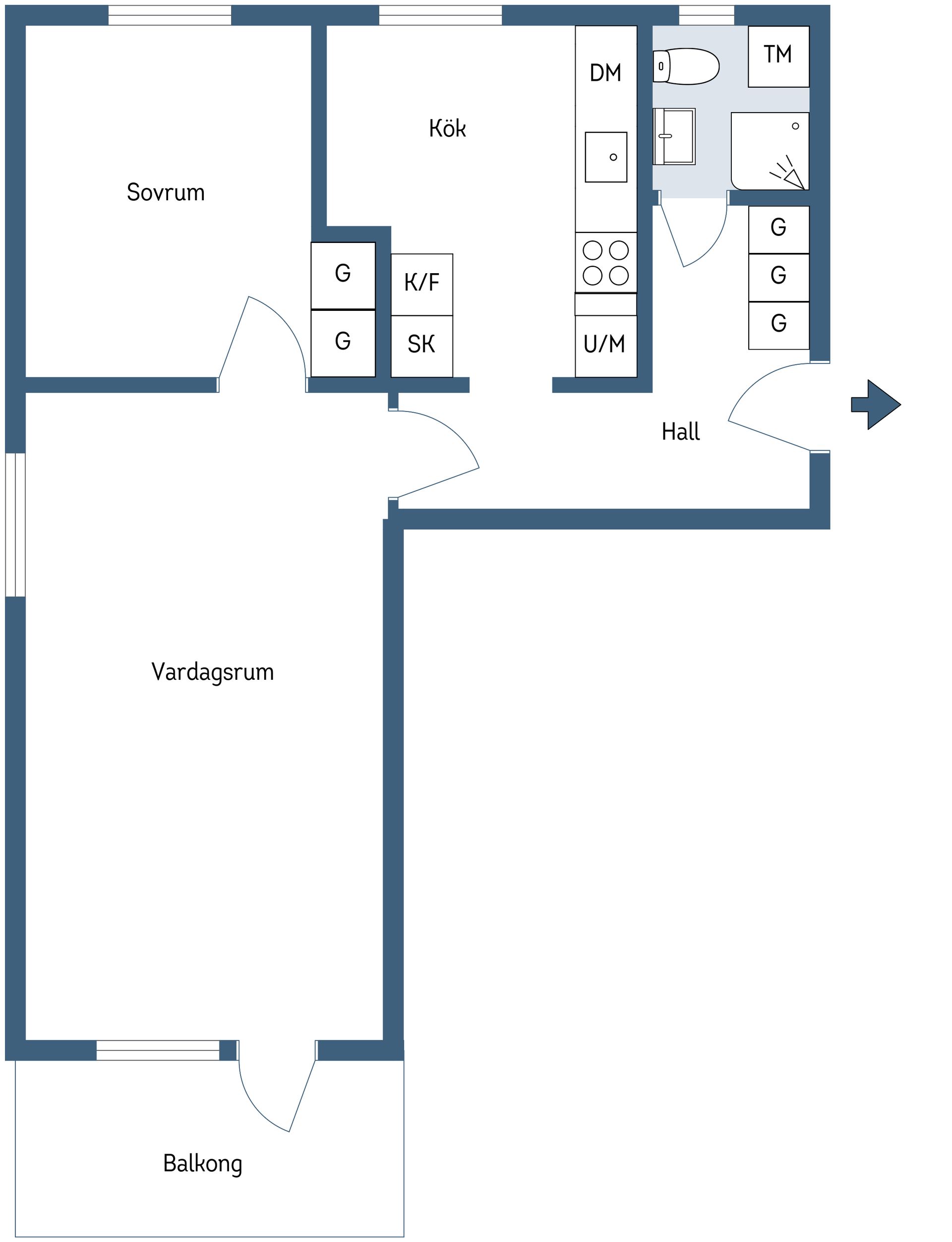Bostadsrätt, Tingstugatan 44A, Tingstuhöjden, Strängnäs