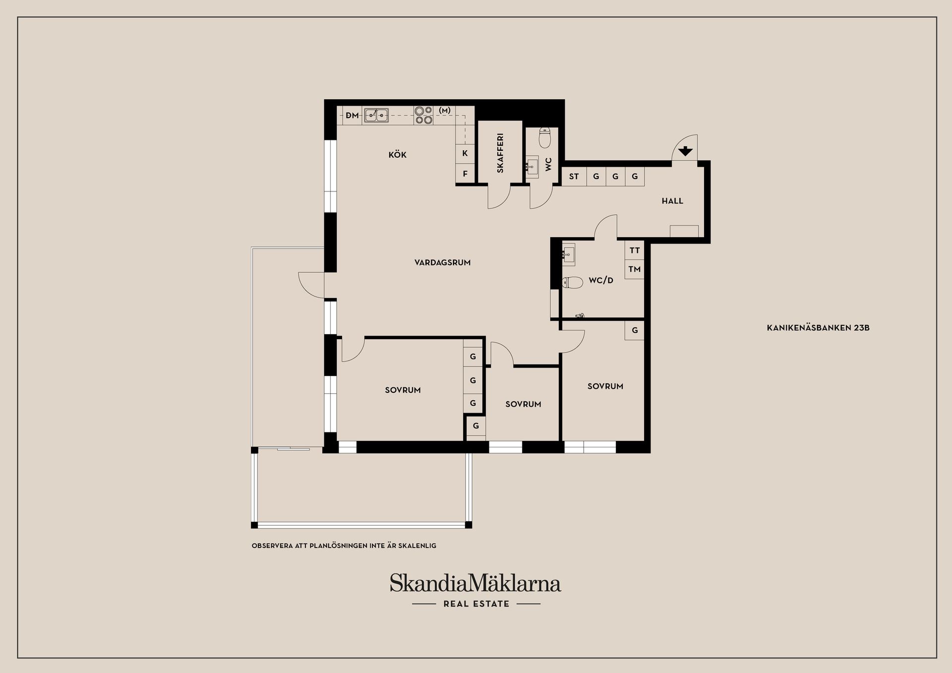 Bostadsrätt, Kanikenäsbanken 23B, Kanikenäsholmen, Karlstad