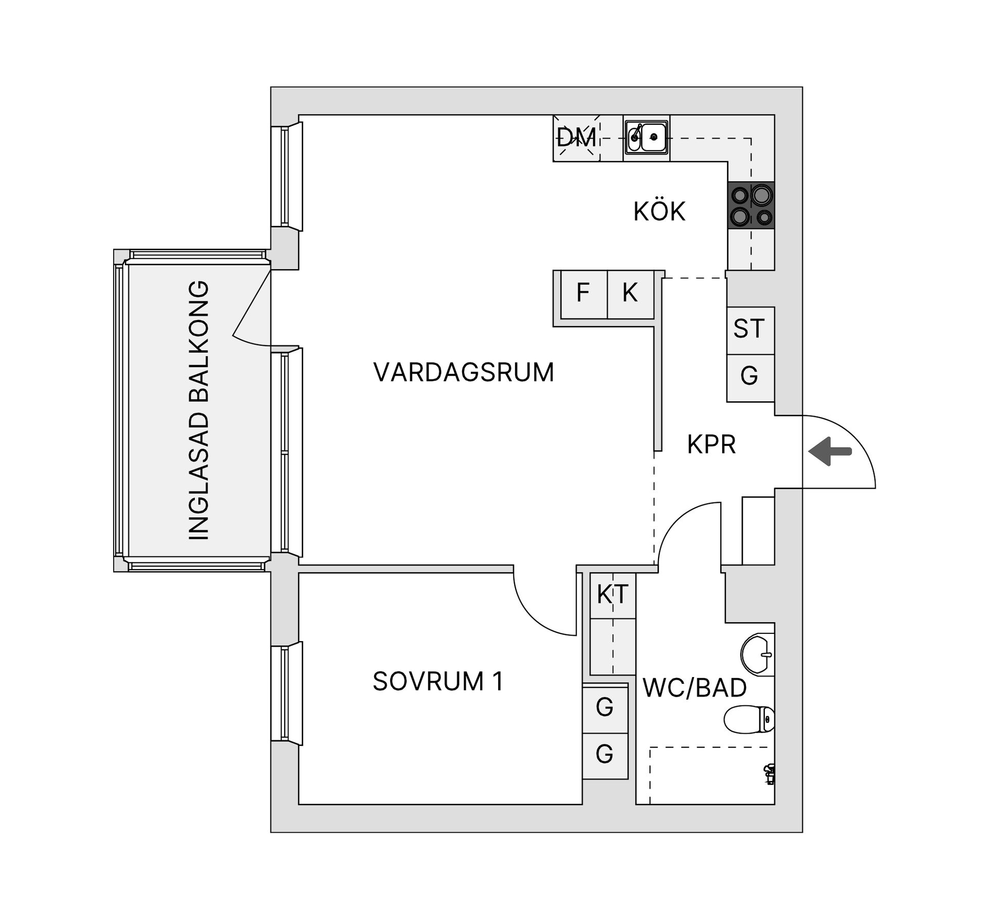 Bostadsrätt, Kanslihusgränd 8B, Östersund