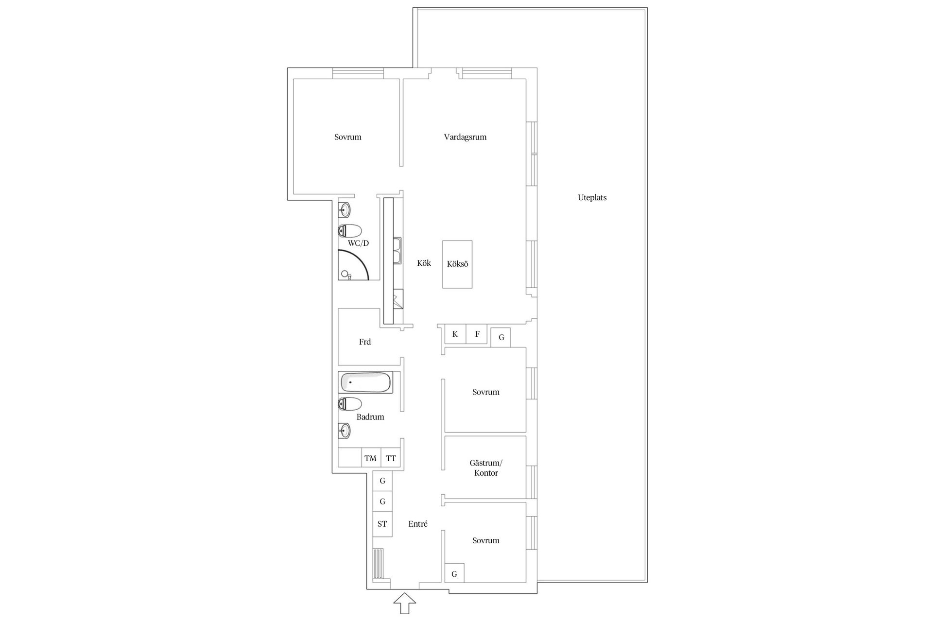 Bostadsrätt, Ärlegatan 40, Majorna, Göteborg