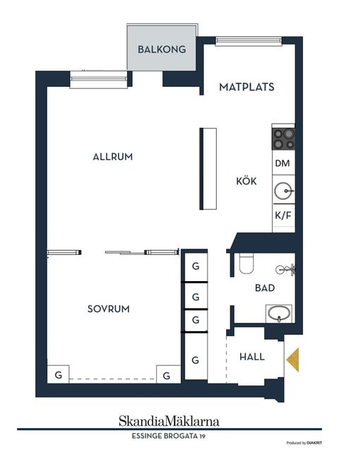 Bostadsrätt, Essinge brogata 19, 4tr, Lilla Essingen - Kungsholmen, Stockholm