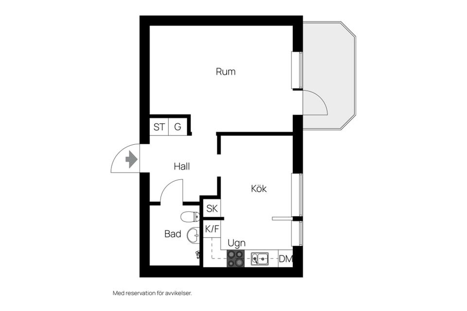Bostadsrätt, Bomansgatan 22f, Kristiansborg, Västerås