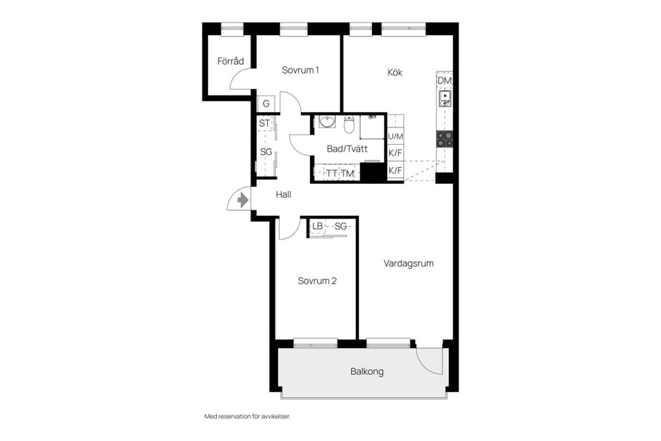 Bostadsrätt, Skogängsvägen 31 J, 2 tr, Spånga  - Bromstensstaden, Stockholm