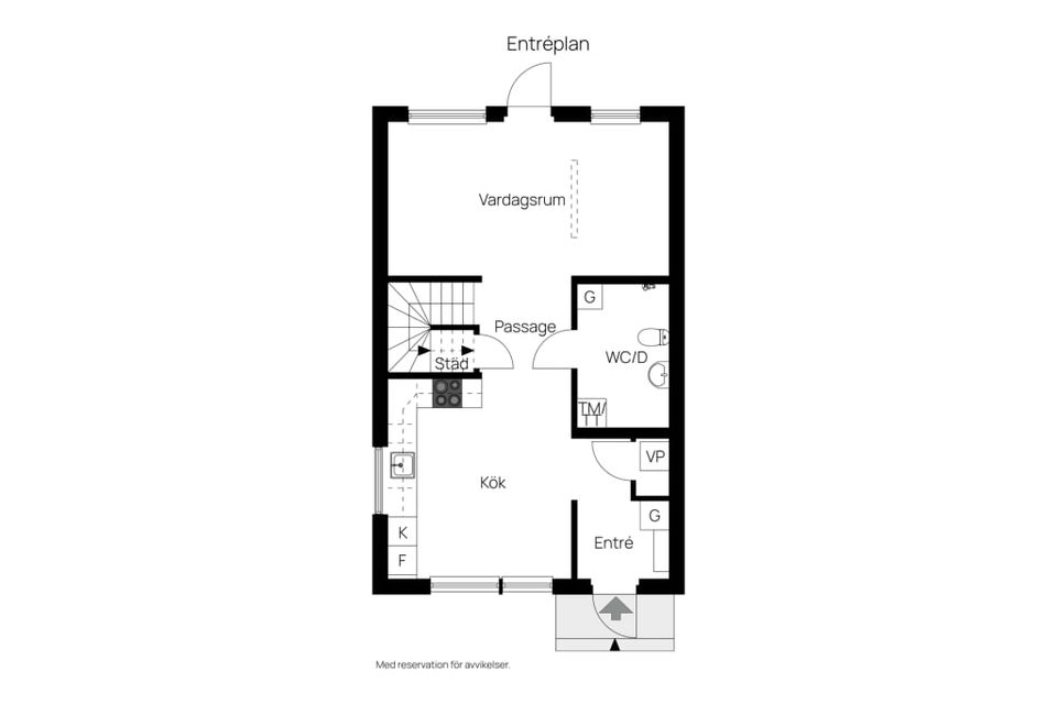 Radhus, Spireastigen 10a, Kristineslätt, Falkenberg