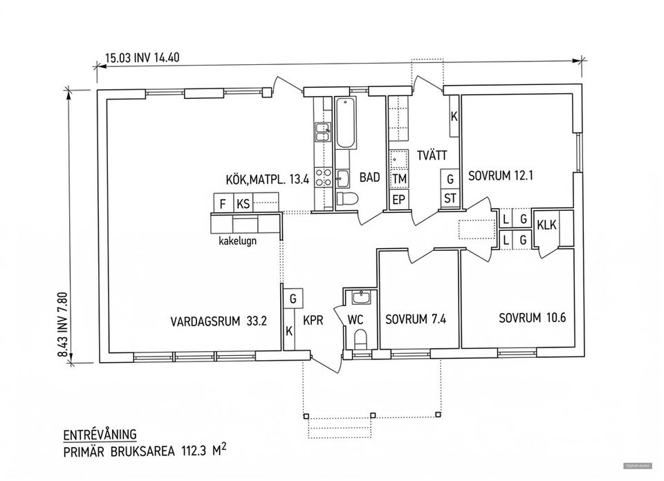 Villa, Badsjöstigen 20, Norra Lännersta, Nacka