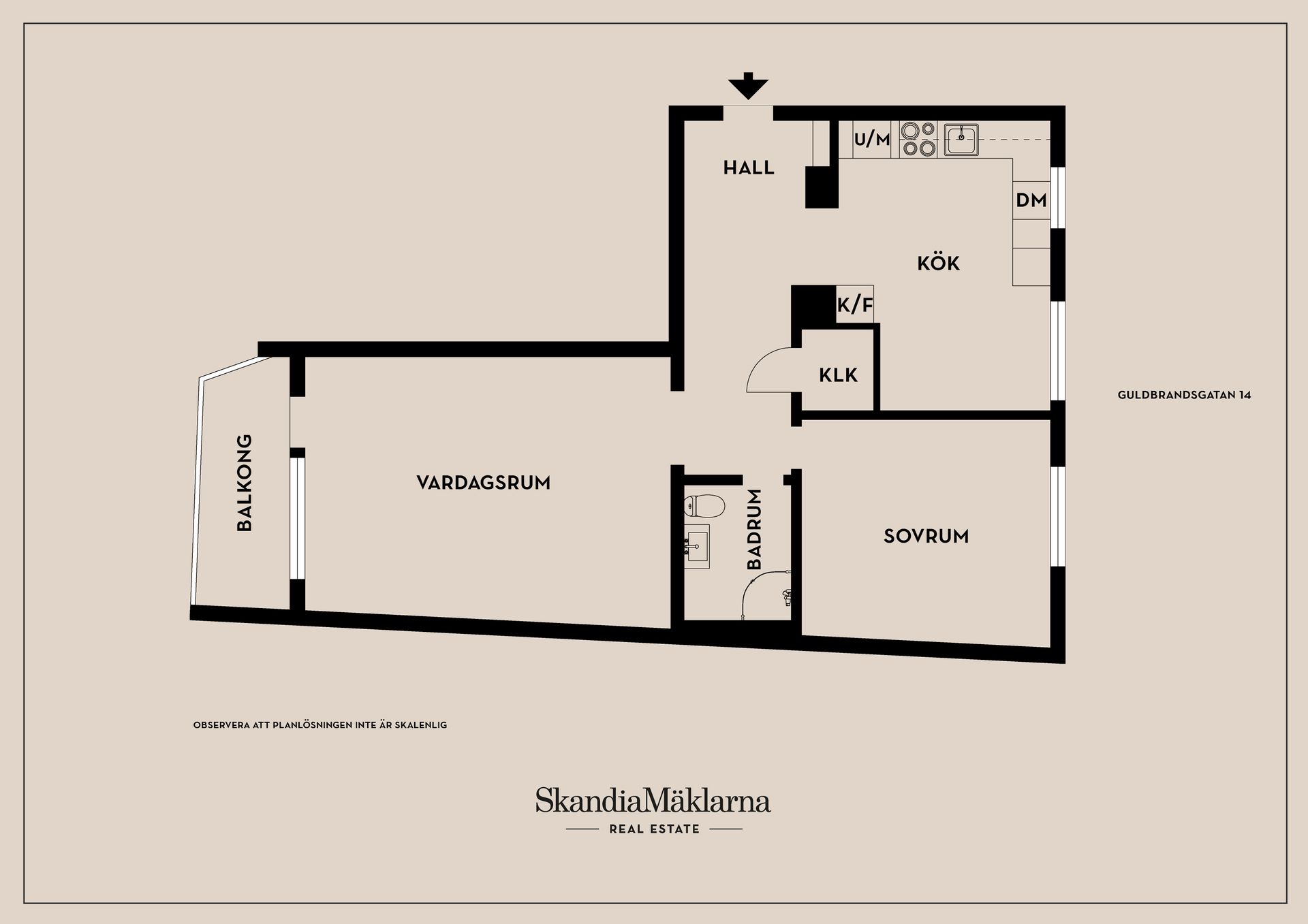 Bostadsrätt, Guldbrandsgatan 14, Borås