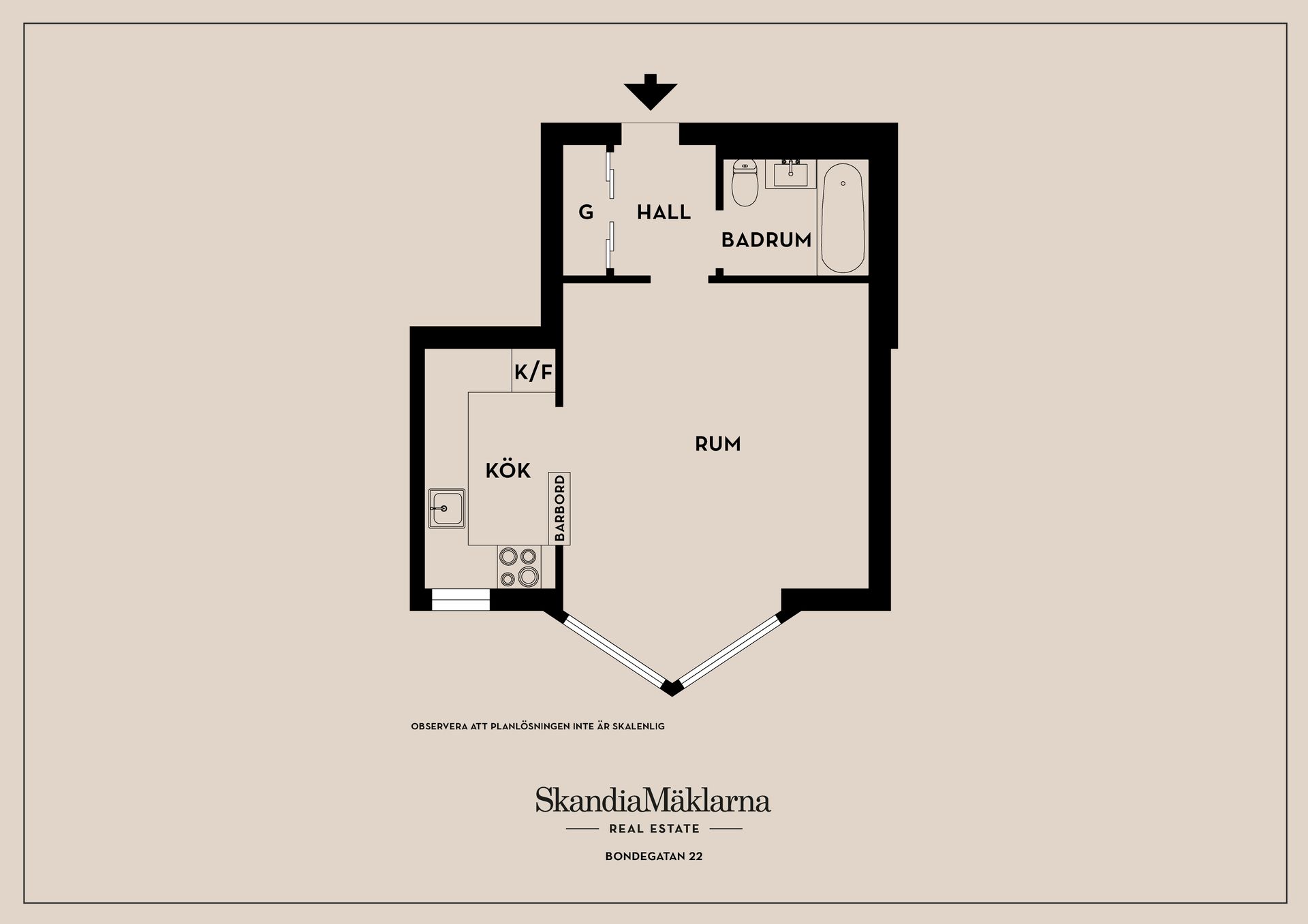 Bostadsrätt, Bondegatan 22, Södermalm, Stockholm