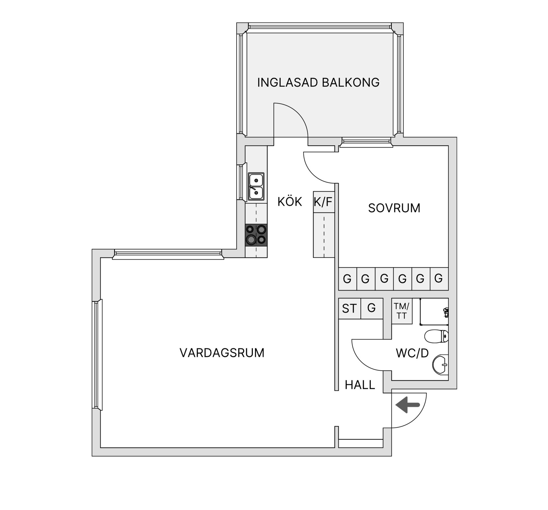 Bostadsrätt, Slädgatan 5A, Sörböle, Skellefteå