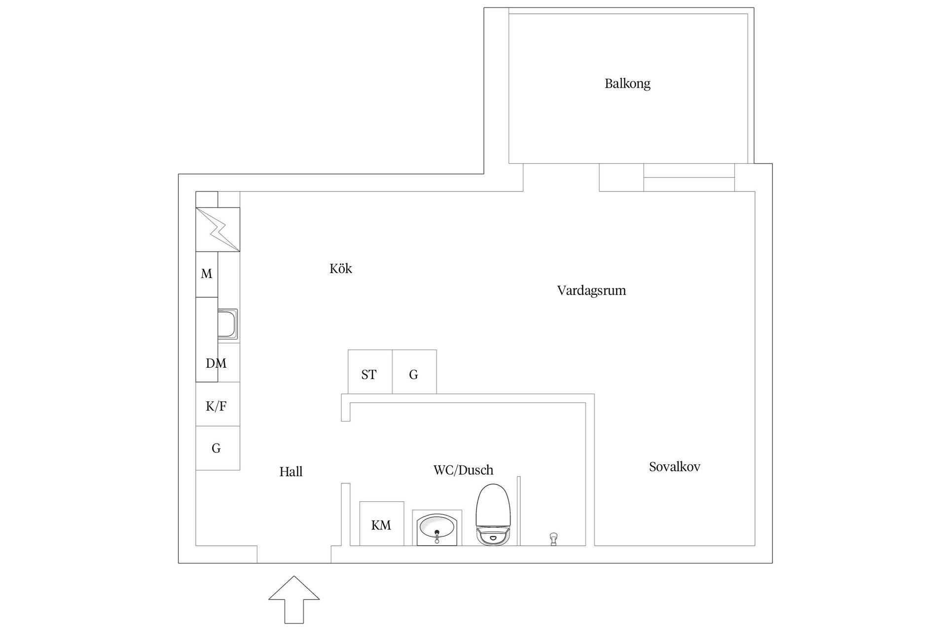 Bostadsrätt, Slottsgatan 41A, Öster City, Jönköping