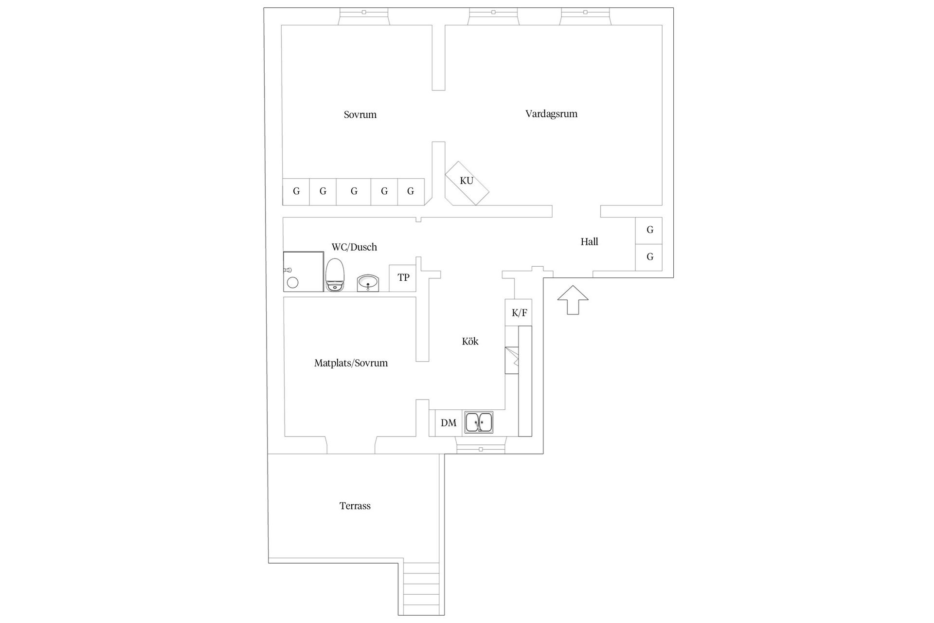 Bostadsrätt, Sladdergatan 9, Centrala Ystad, Ystad