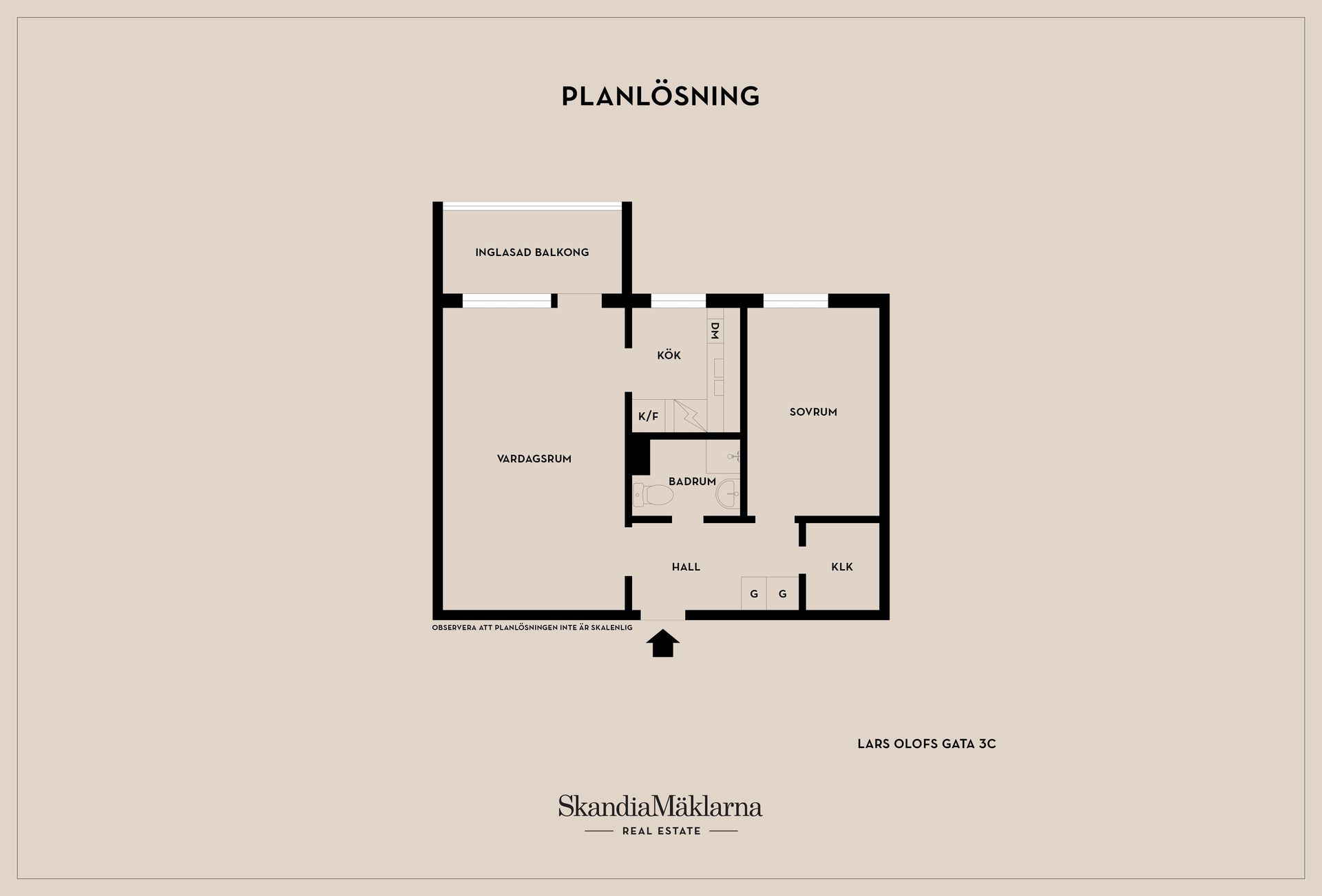 Bostadsrätt, Lars Olofs gata 3C, Norrmalm, Skövde