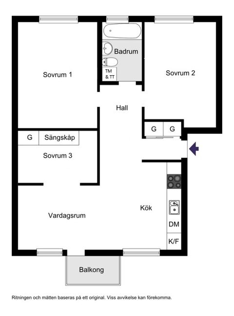 Bostadsrätt, Jönåkersvägen 6, Enskede - Svedmyra, Stockholm