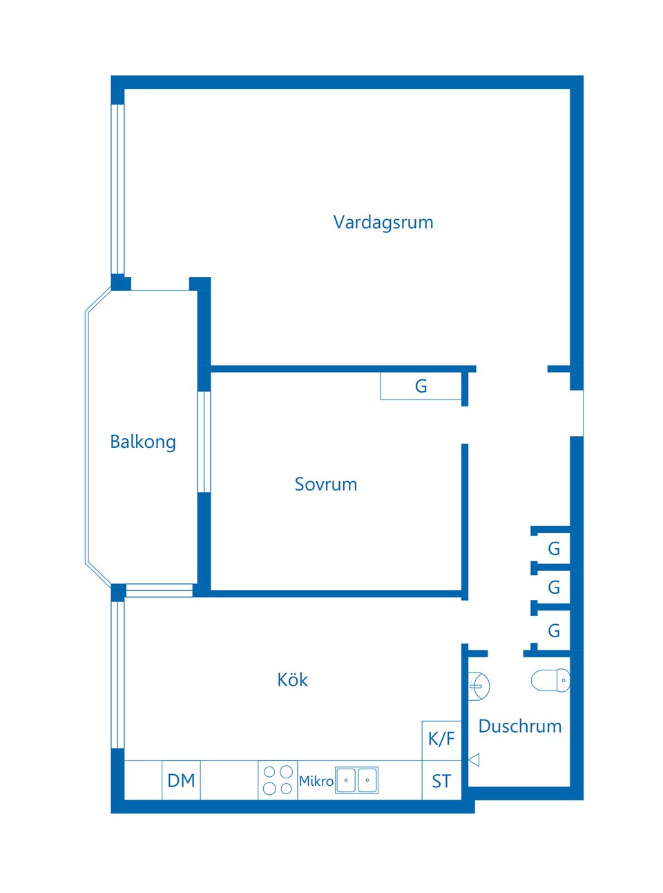 Bostadsrätt, Bangårdsgatan 6B, Norrtälje stad - Centralt, Norrtälje