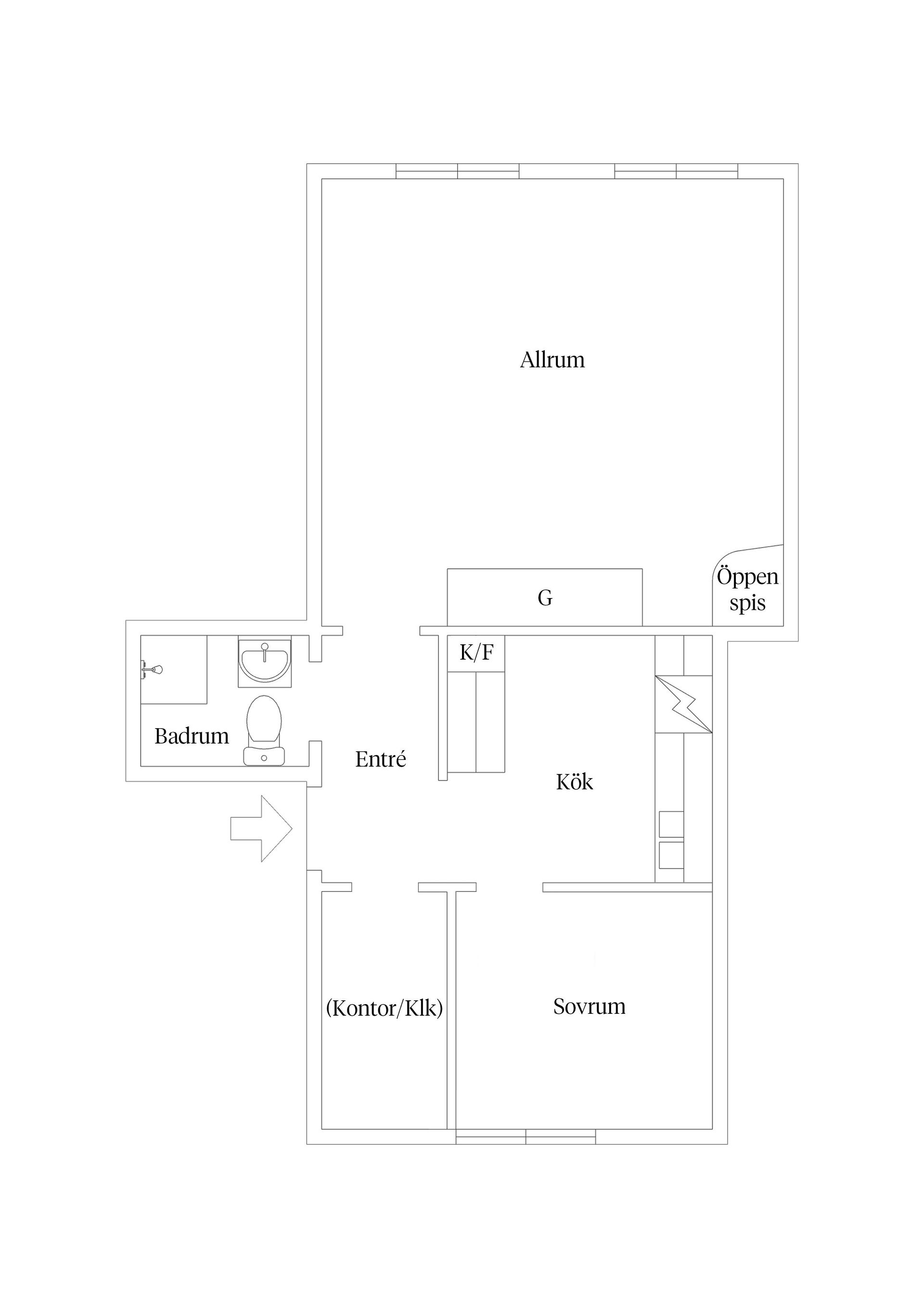 Bostadsrätt, Sörbygatan 70A, Söder, Gävle
