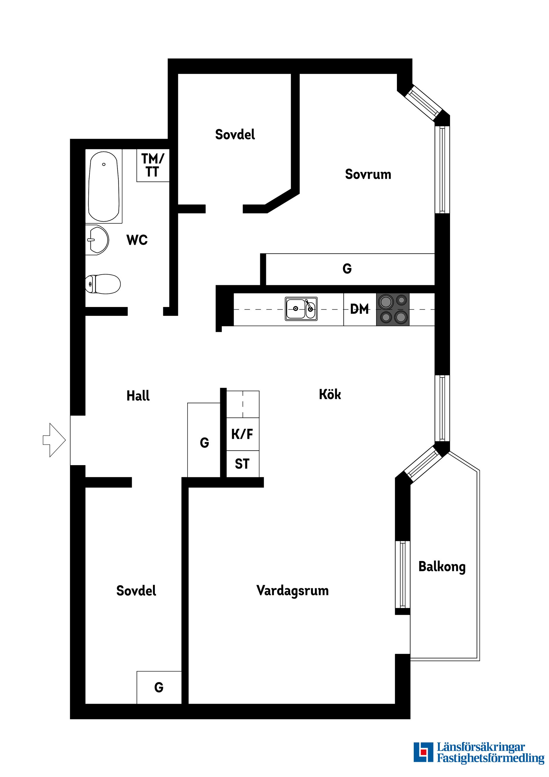 Bostadsrätt, Bondegatan 25A,  Stockholm – Södermalm, Stockholm