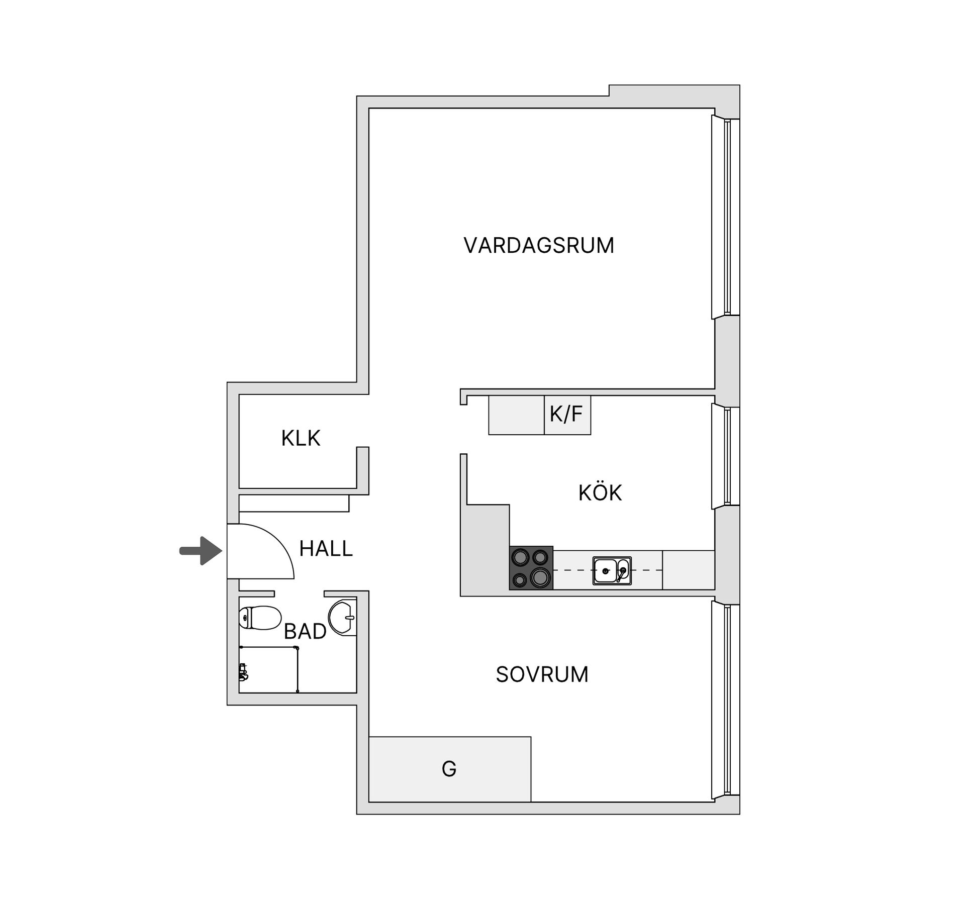 Bostadsrätt, Sofierogatan 3C, Ellstorp, Malmö
