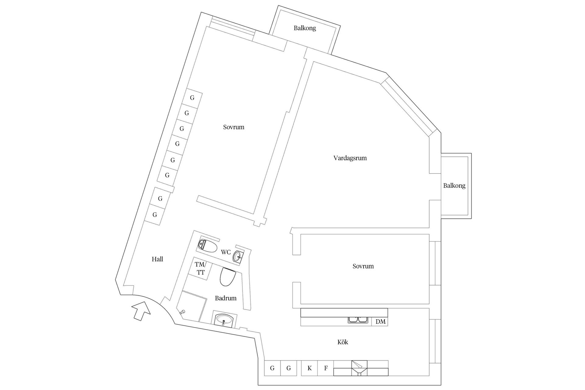 Bostadsrätt, Bomgränden 1, Helsingborg - Centrum, Helsingborg