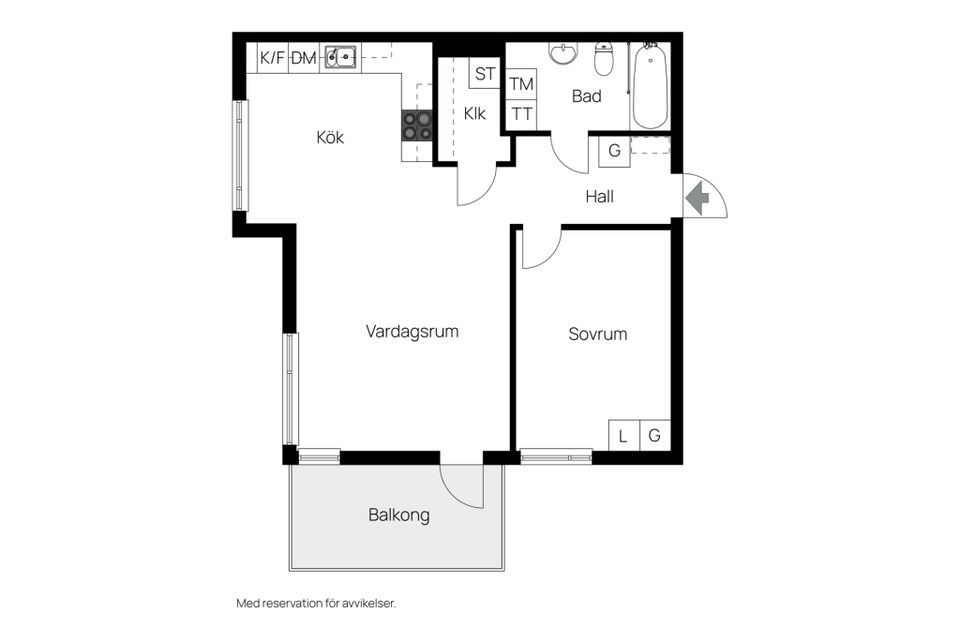 Bostadsrätt, Koltrastvägen 2D, Näsby Park, Täby