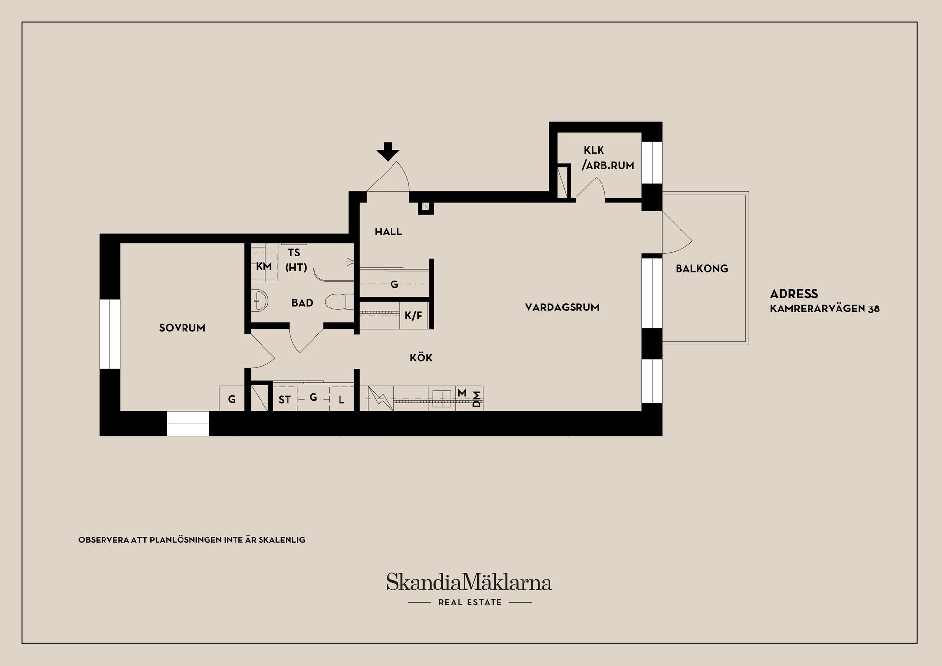 Bostadsrätt, Kamrerarvägen 38, Hägerstensåsen, Stockholm