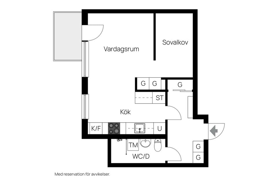 Bostadsrätt, Södergatan 28d, Centralt/Lundåkra, Gislaved