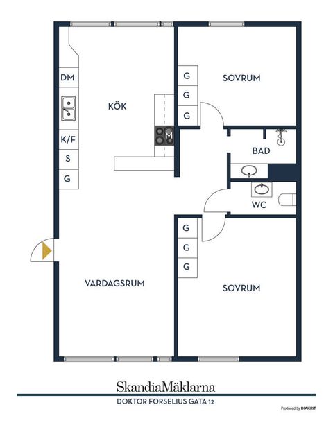 Bostadsrätt, Doktor Forselius gata 12, Guldheden, Göteborg