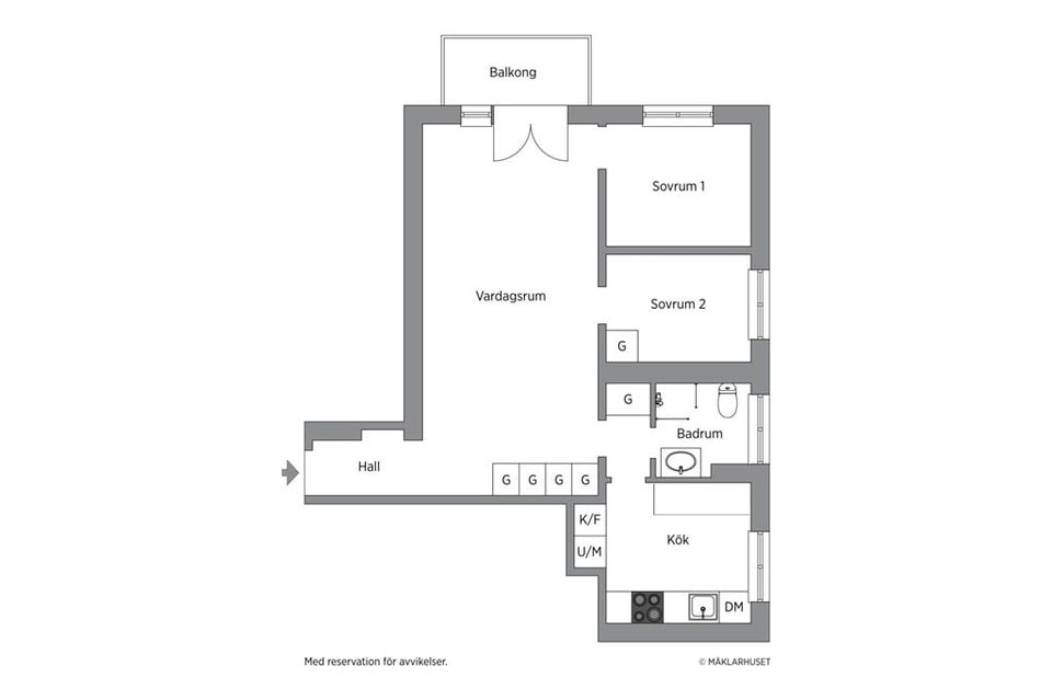 Bostadsrätt, Lidnersgatan 5, 2tr, Kungsholmen -  Kristineberg, Stockholm