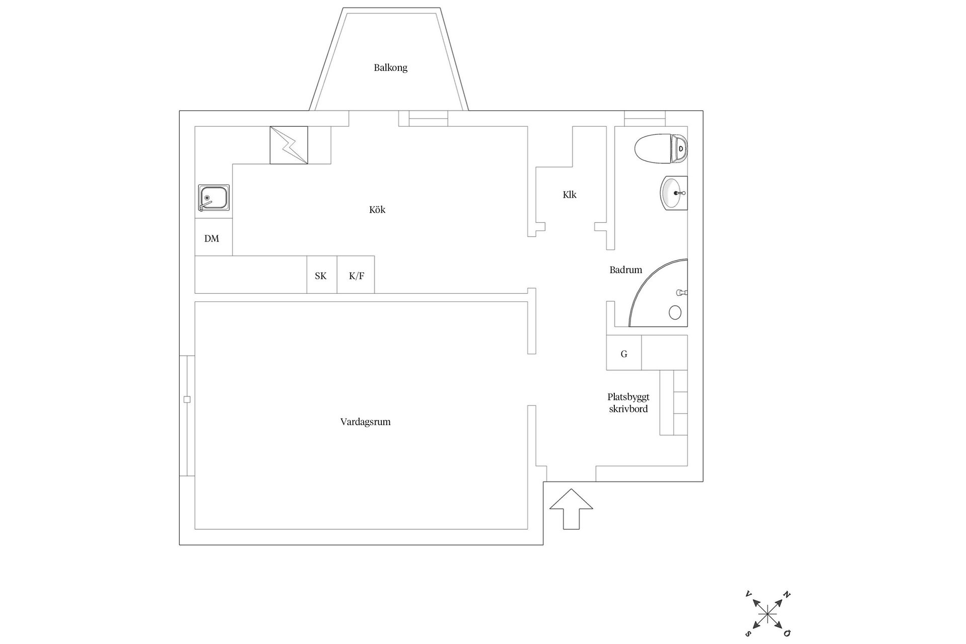 Bostadsrätt, Vantgatan 1A, Majorna - Gråberget, Göteborg