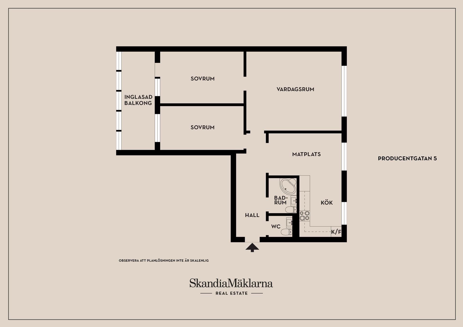 Bostadsrätt, Producentgatan 5, Lindeborg, Malmö