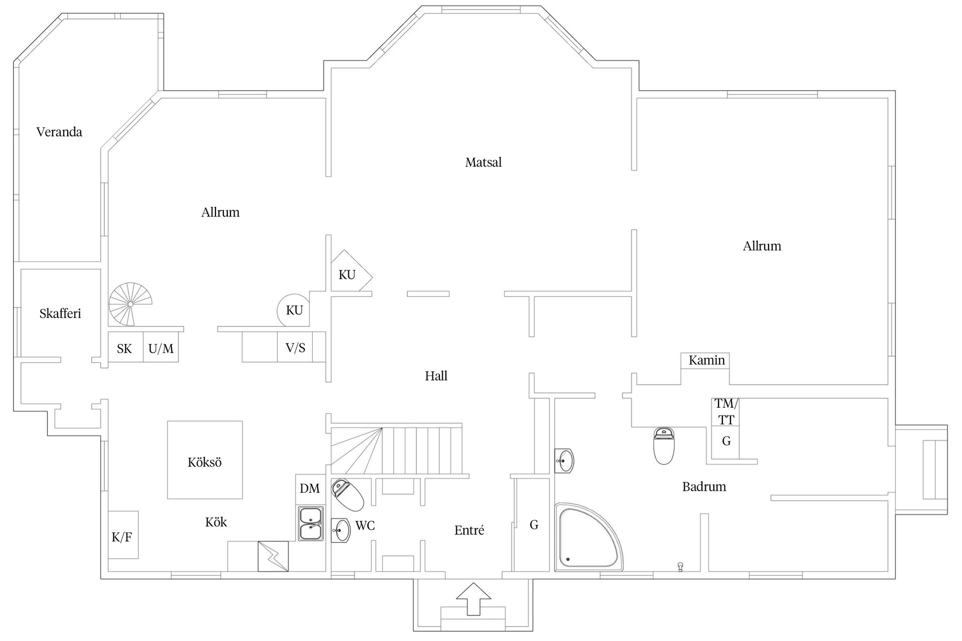 Villa, Karl Johans väg 1, Nälden, Krokom