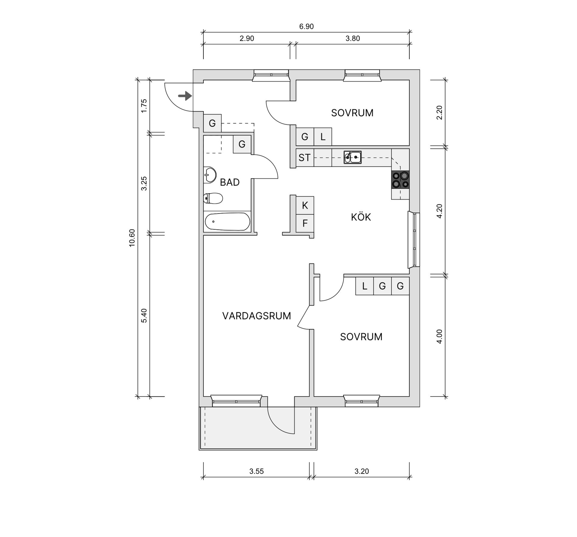 Bostadsrätt, Brogatan 9, Sörböle, Skellefteå